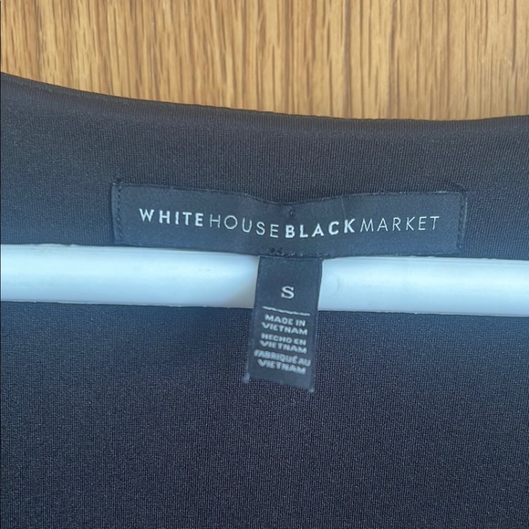 White House Black Market Black Sleeveless Wrap Tank Top - Picture 2 of 7